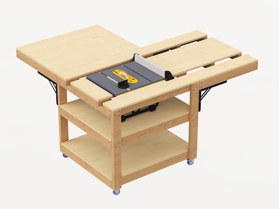 DIY工具作業台の設計図｜テーブルソー作業台の製作プラン - Etsy 日本