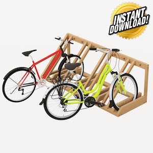 Bike Rack Build Plan | DIY Bicycle Storage Solution - Digital Download