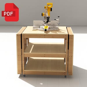 Miter Saw Workbench Plans | Mobile Saw Bench | Build Plans