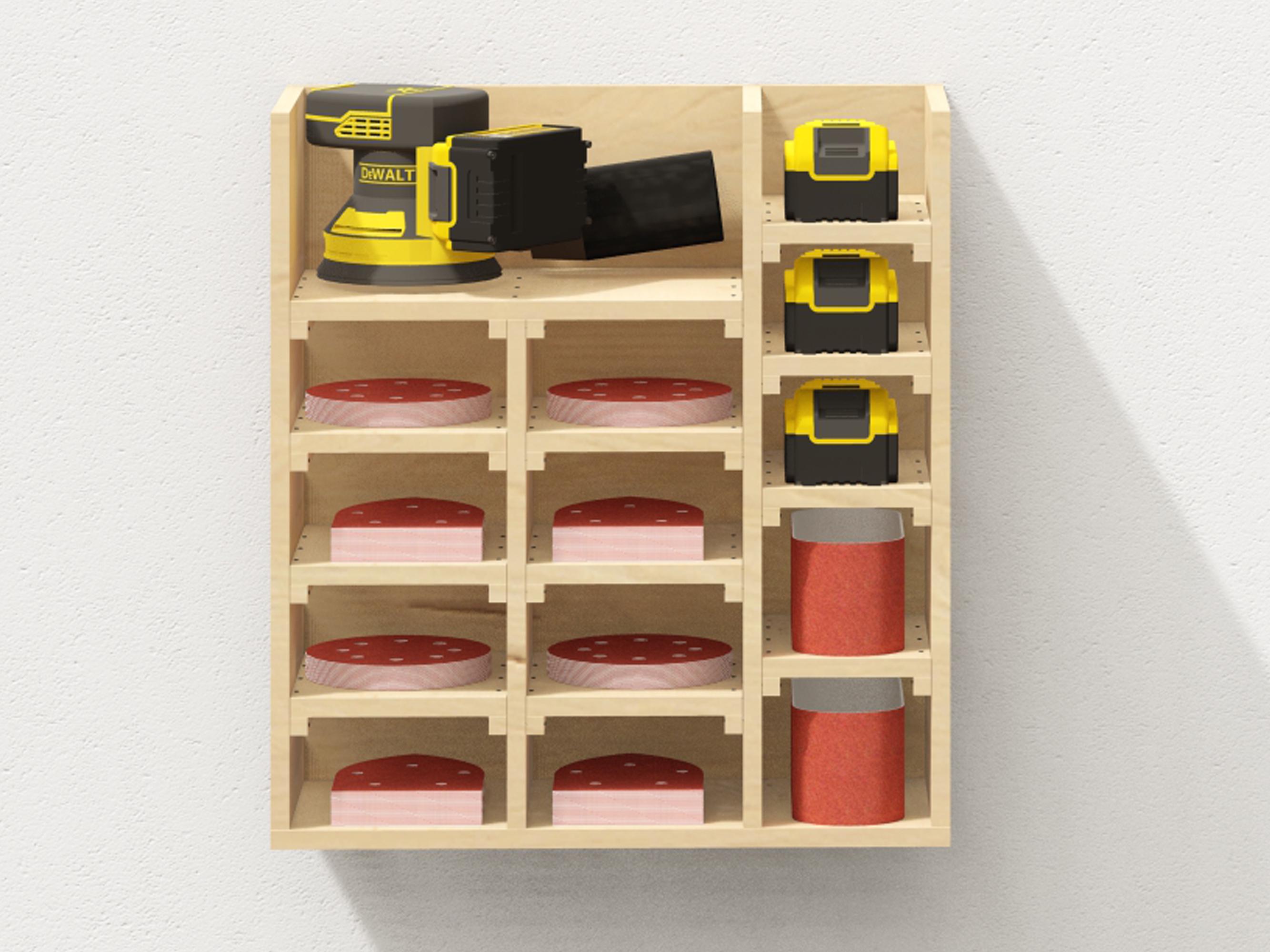 Sand Paper Rack Orbital Sandpaper Organizer | Sander & Sandpaper Storage Racks ...