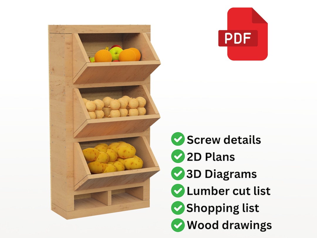 Kitchen Organizer Build Plan | Kitchen Storage Cabinet Plans ...
