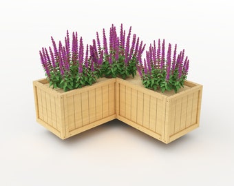 Bouwplannen voor plantenbakken, plattegronden voor plantenbakken | Direct downloaden