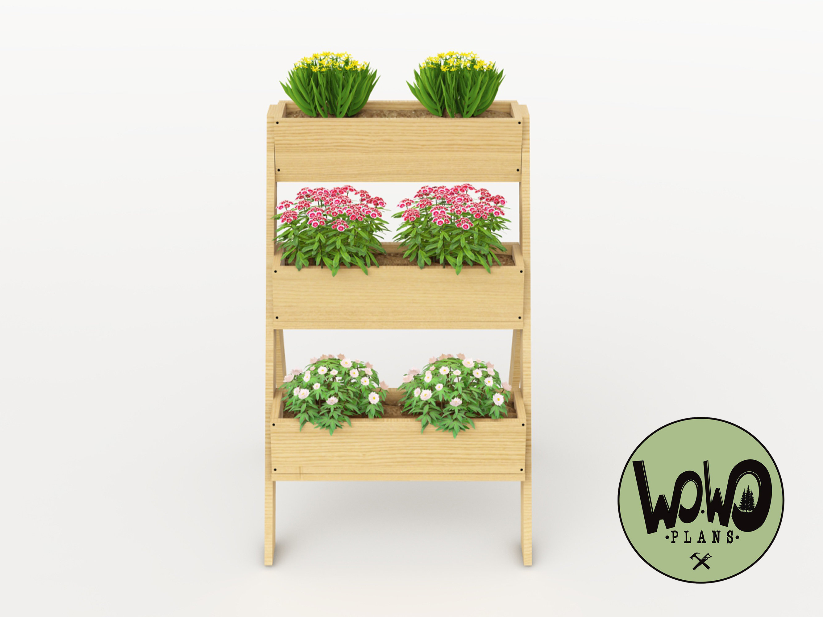 3 Tier Planter Box Plans | Planter Box Plans for Balcony | Garden ...