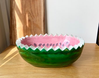 1980s Watermelon Bowls and Mug, Unique Vintage Houseware Gift Set