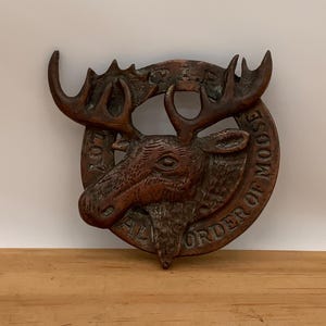 Vintage copper Moose, Loyal Order Of Moose, P A P, copper plaque