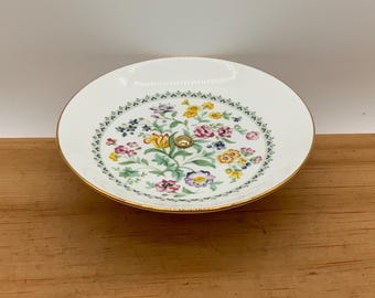 Vintage Royal Kent China raised plate, bone china, Staffordshire England