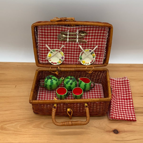 Wicker Picnic Basket Etsy