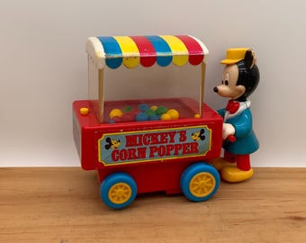 Vintage Mickeys Popcorn Popper cart