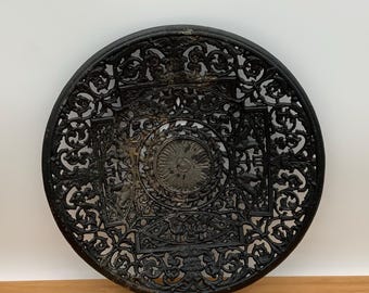 Vintage Black cast iron German wall hanging