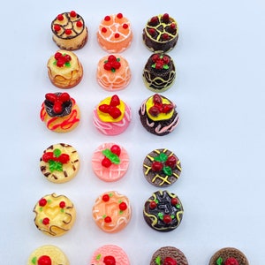 1:12 strawberry cake miniatures set for BJD Barbie dolls