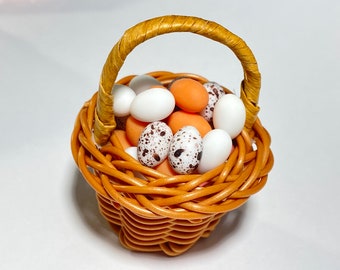 1:12 eggs miniatures 6pcs for BJD Barbie dolls