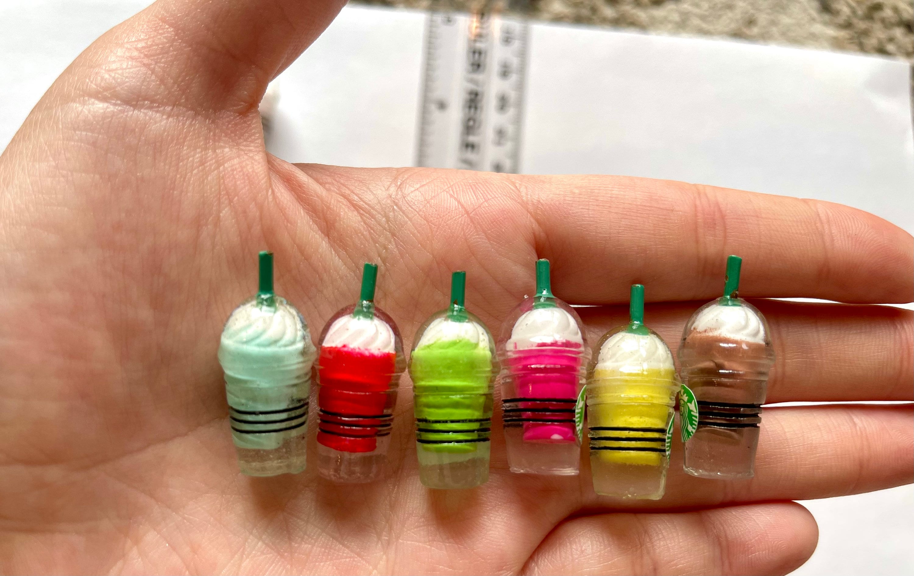 Random 5 pcs 1:6 Frappuccino Mniature For Barbie BJD Doll