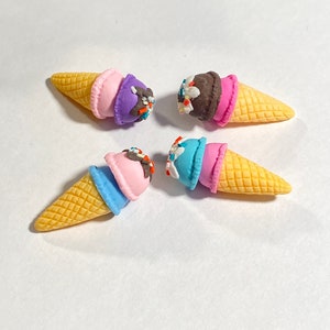 Miniature SOFT SERVE Ice Cream Cone, Summer Treat for Your BJD