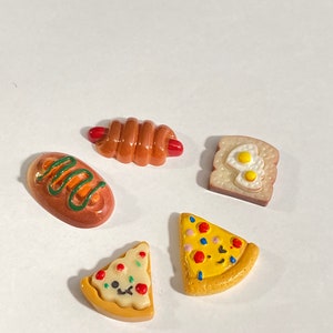 1:6 hot dog pizza toast miniature for BJD Barbie dolls