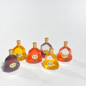 1:12 XO liquor bottle miniatures 3pcs for BJD Barbie dolls