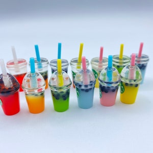 1:12 Starbucks boba cups with straw miniatures random 5pcs for BJD Barbie dolls
