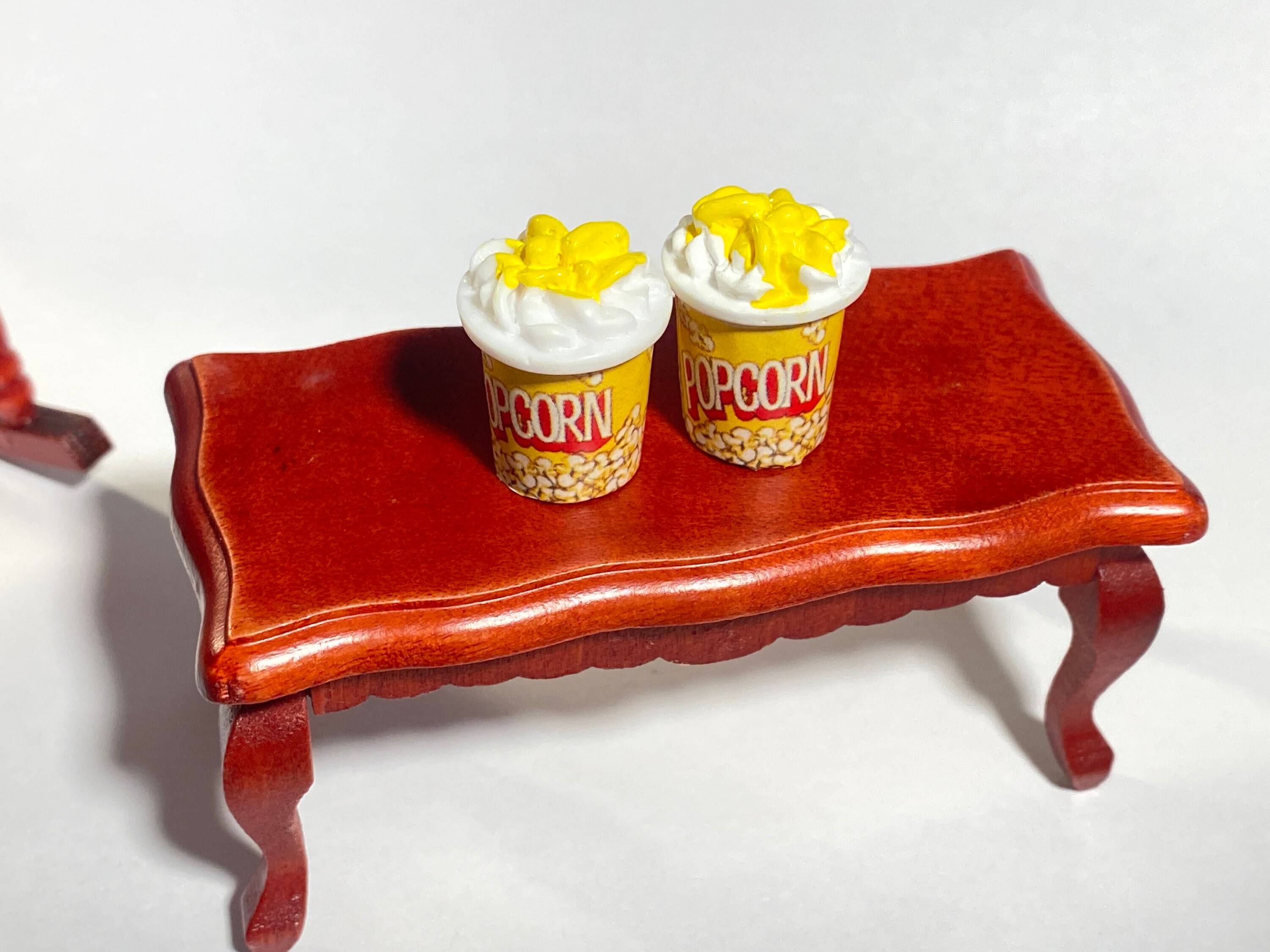 1:12 popcorn boxes miniatures 2pcs for BJD Barbie dolls