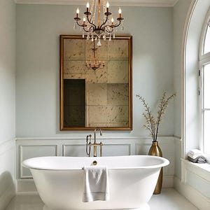 Rusty Bronze Antique Mirror Tiles: Distressed Glass