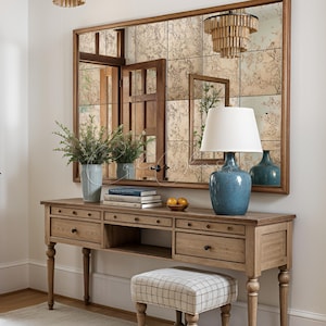 Antique Mirror Tiles for Entryway, Distressed Mirror Tiles, Aged Mirror Tiles