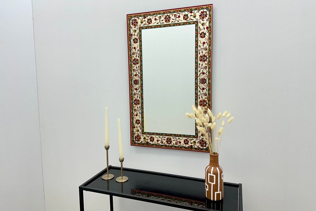Decorative Rectangle Mirror Wall Decor for Entryway Statement Mirror for Living Room Custom ...