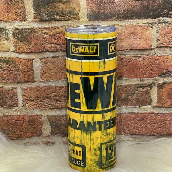 Dewalt Industrial Power Tools Tumbler Cup, Gift Ideas, Dad Presents, Construction Worker Gifts