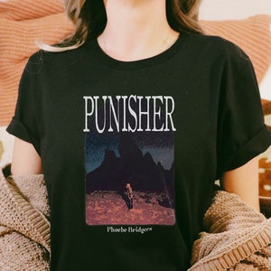 Phoebe Bridgers Punisher T-shirt, Indie Rock Boygenius Merch, Unisex, Band & Concert Tee, Album Cover
