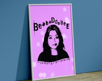 Poster Beabadoobee violet bokeh : Art mural de la tournée de concerts