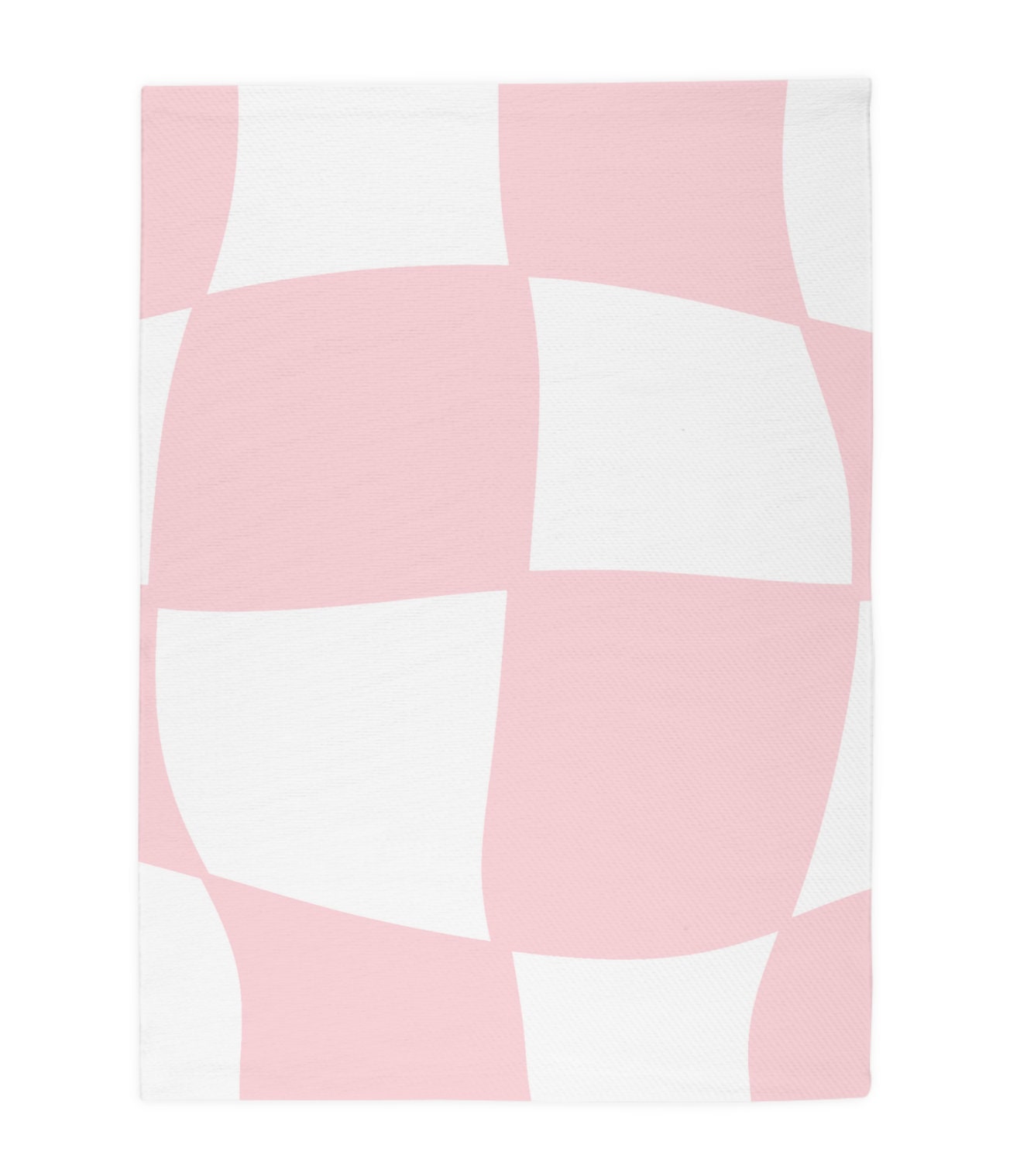 Large Pink Checkered Rug Wavy Aesthetic Funky Rug Area Rug Etsy