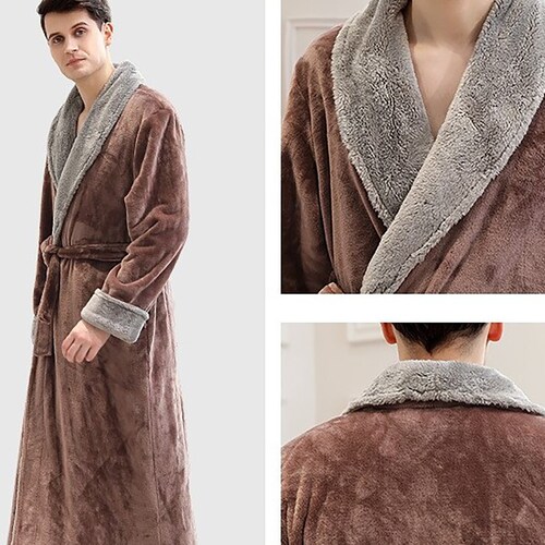 Warm Fleece Robe Matching Couple Robes Bathrobe Plush Etsy