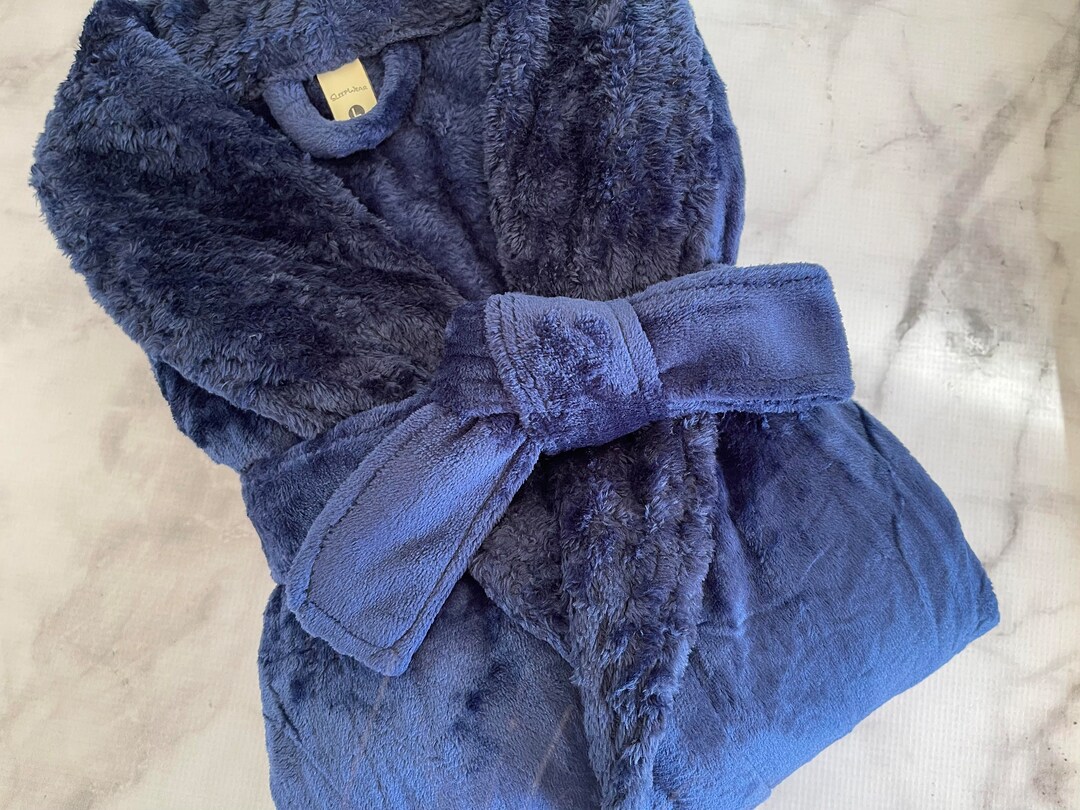 Navy Women Robe Bathrobe Women Couple Bathrobe Matching Etsy