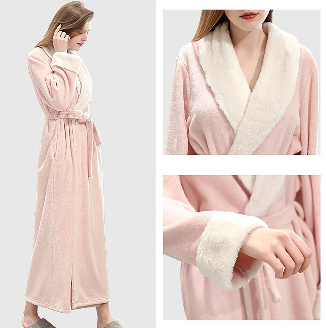 Pink Bathrobe Couple Bathrobe Men Women Bathrobes Etsy