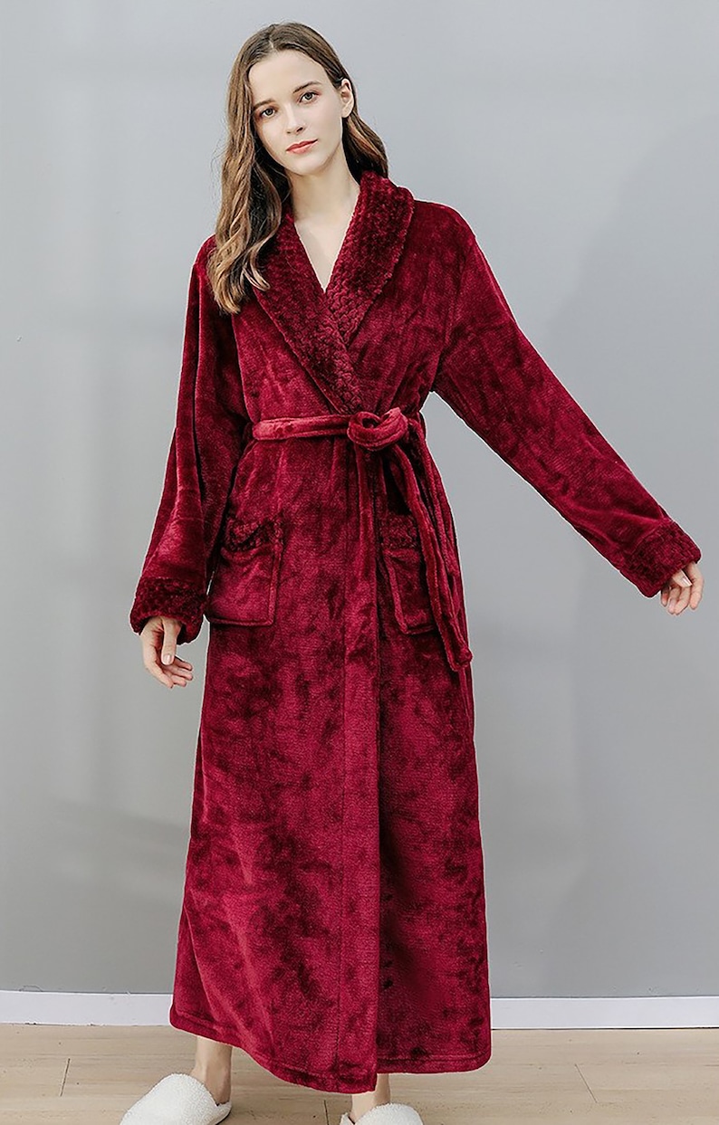 Womens Robes Plush Robes Fleece Bathrobe Robes for Women Personalized