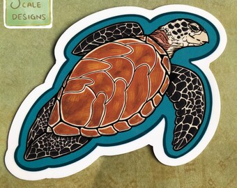Sea Turtle Ocean Life Reptile Sticker