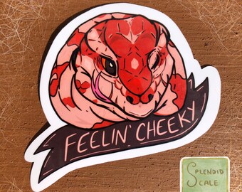 Cheeky Tegu Lizard Reptile Sticker