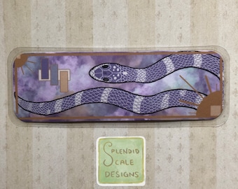 Lavender California Kingsnake Reptile Bookmark