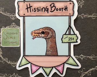 Ball Python Hissing Booth Snake Reptile Vinyl Sticker Various Morphs