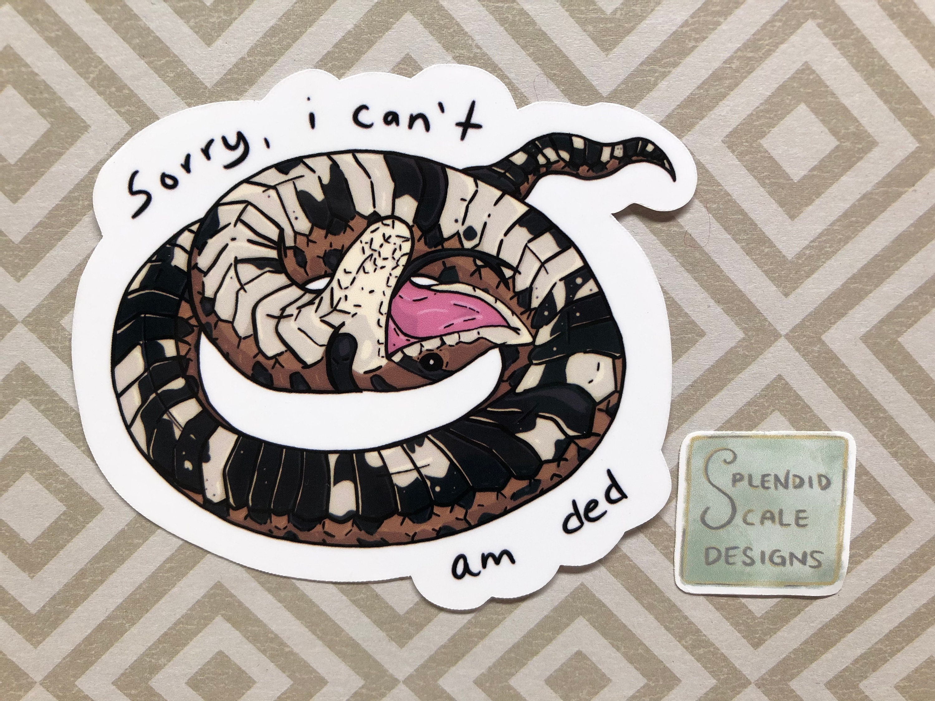 Hognose Snake Dramatic Playing Dead Funny Reptile Vinyl 