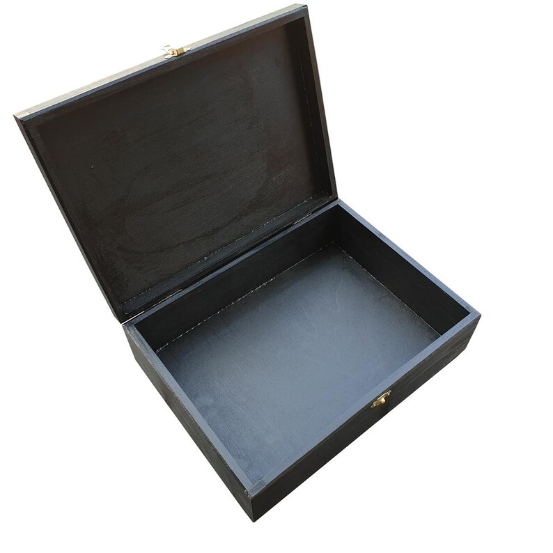 A4 Size Wooden Box, for Documents, With Lid Lockable Latch, the Box is