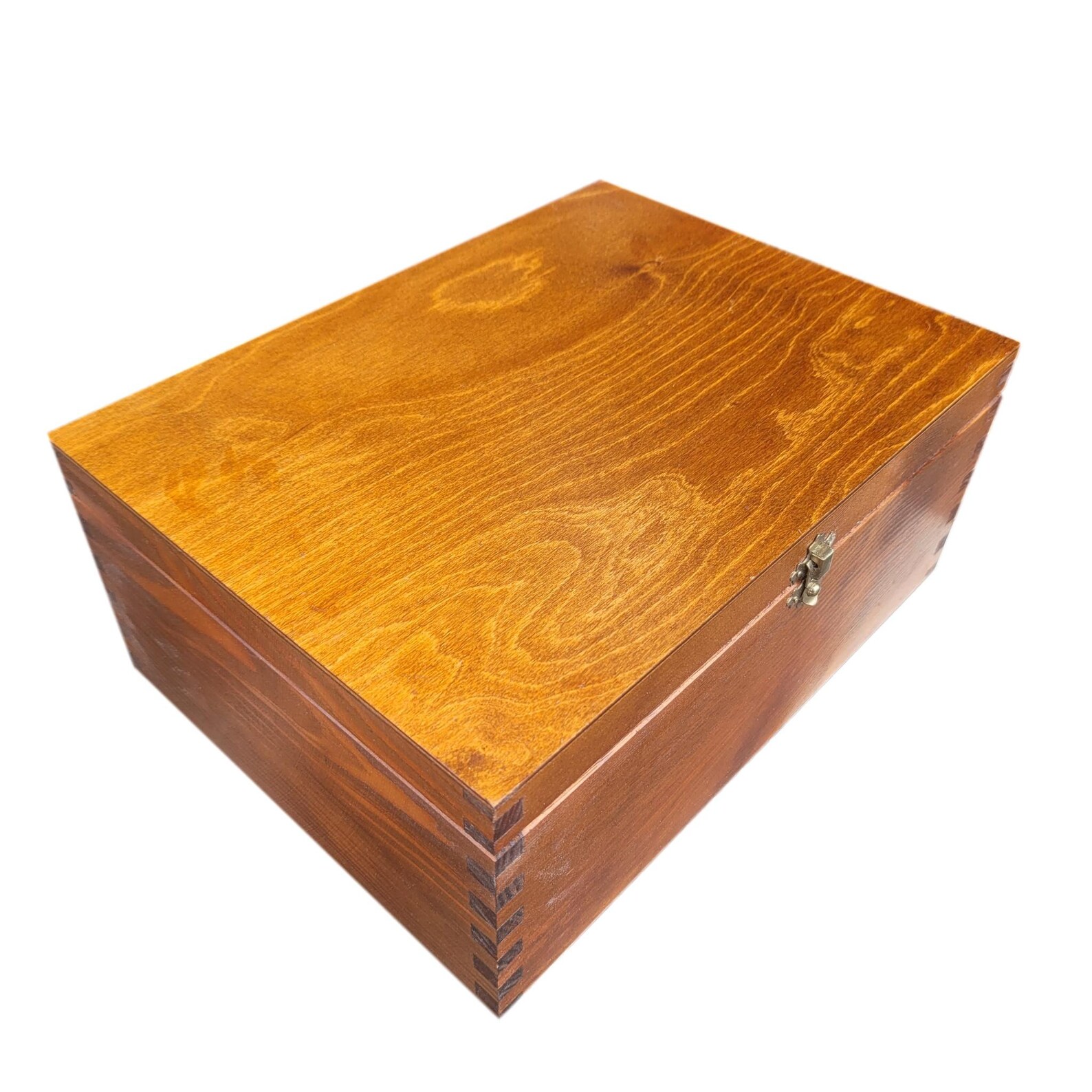 A4 Size Wooden Box for Documents With Lid Lockable Latch Etsy UK