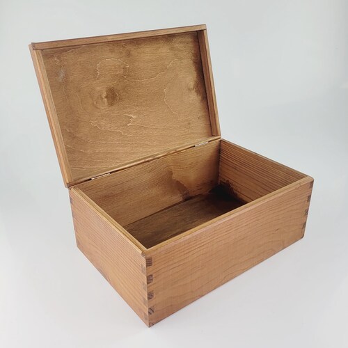 Wooden handmade box/chest for home treasures, Wooden Jewelery Box, Hand Painted Wooden Box in Brown Color