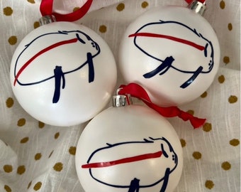 Buffalo Bills Josh Allen Potato Buffalo Ornament - Set of Three