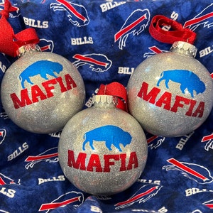 Buffalo Bills “Buffalo Mafia” Ornament - Set of Three