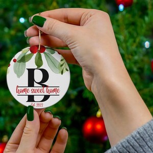 Personalized New Home Christmas Ornament, New Home Ornament, First Christmas Ornament, Housewarming Gift, Custom Home Ornament, Xmas Gift