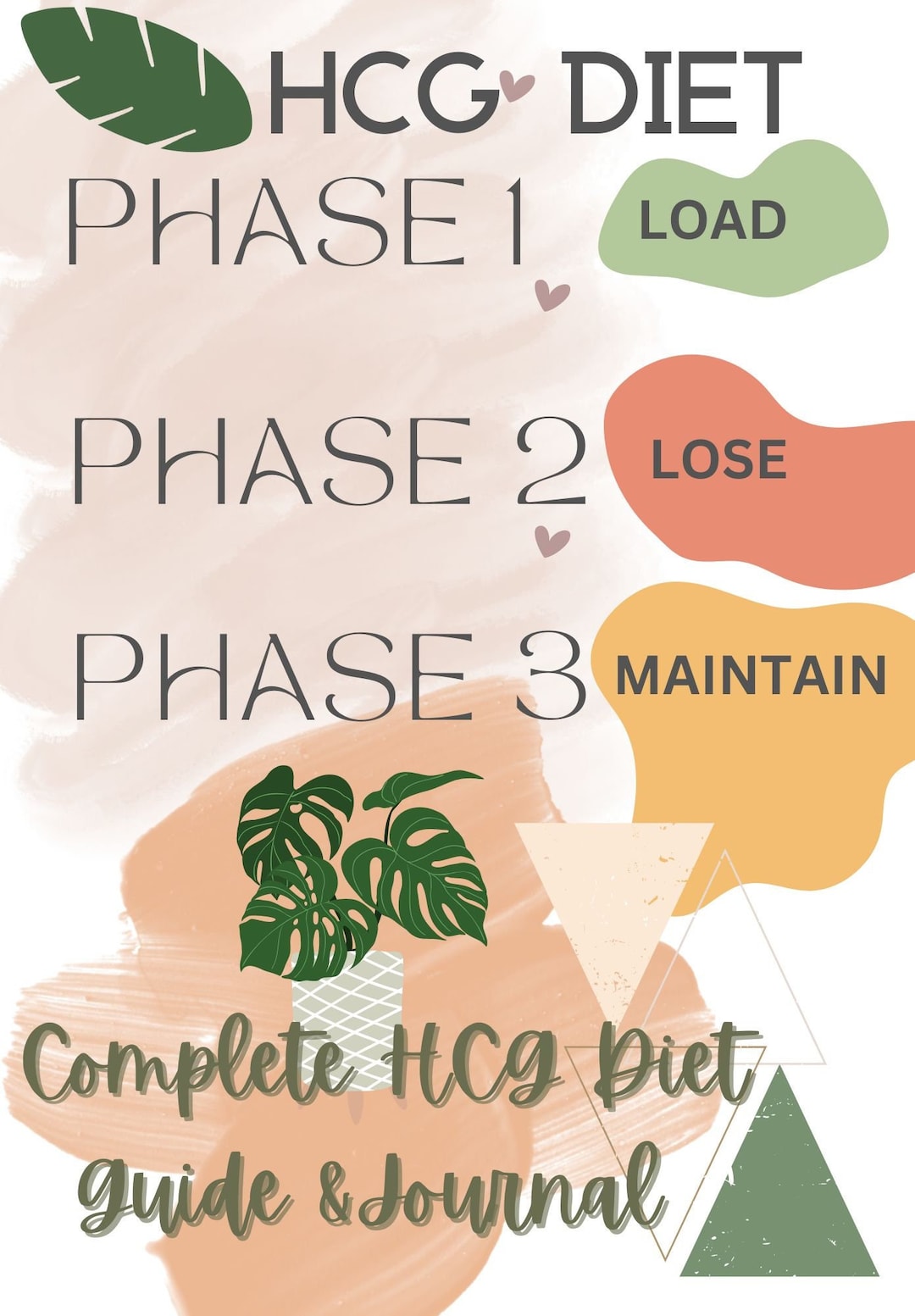 HCG Diet Journal Complete HCG Diet Tracker Detailed HCG Diet Weight ...