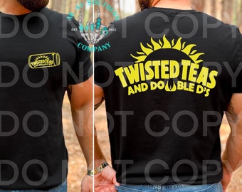 Twisted Teas and Double D’s PNG, digital download, sublimation, transfers, DTF prints