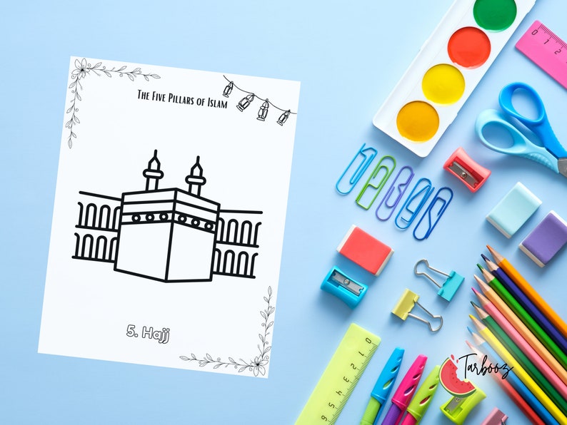 Ramadan Activity Book Printable For Kids, Ramadan Coloring For Ages 6