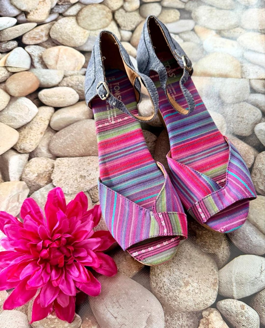Toms Wedge Sandals - Etsy