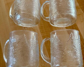 Arcoroc Through the Woods Coffee cups-Set of 4