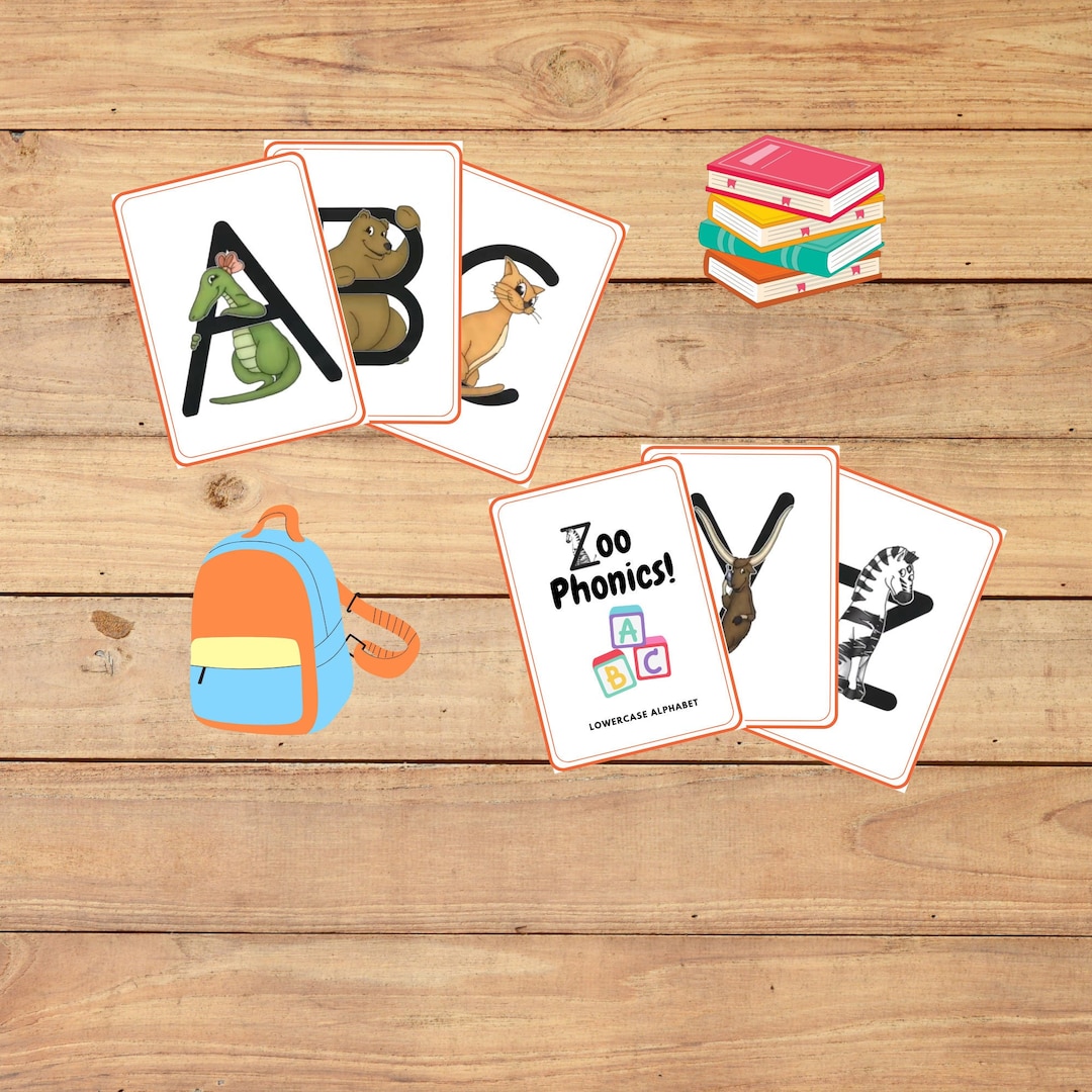 Zoophonics Alphabet Flash Cards Etsy