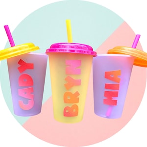 Kids Color Changing Cups/Kids Personalized Cups/ Kids Cup Favors